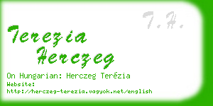 terezia herczeg business card
