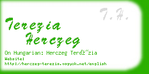 terezia herczeg business card